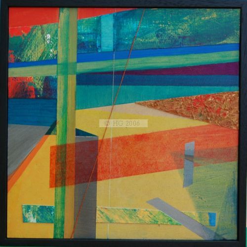 Urban Study I 30x30cm mixedmedia on board 